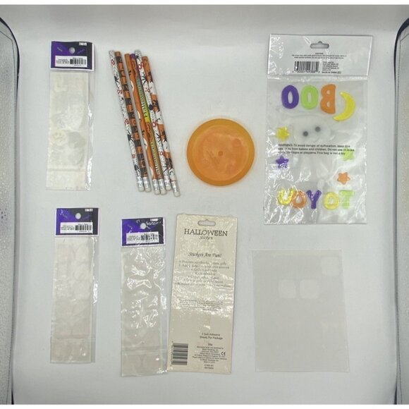 Fall Sticker Pencil Lot Halloween Witch Ghost Pumpkin Christian Gel Set Taiwan - Picture 2 of 16